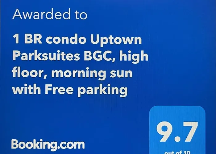 아파트 1 Bedroom Uptown Parksuites Bgc, High Floor, Morning Sun *